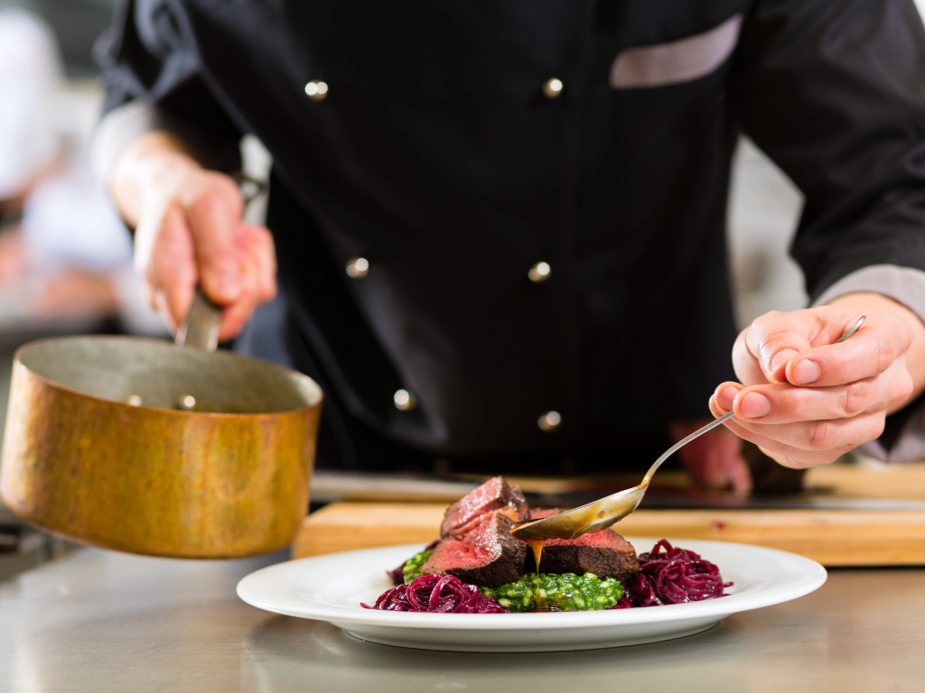 chef cuisinier, Assiette au coeur chaud, évènement